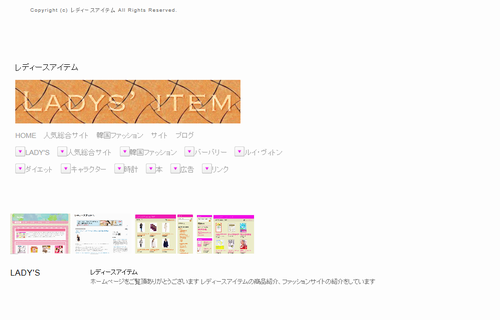 レディースアイテム